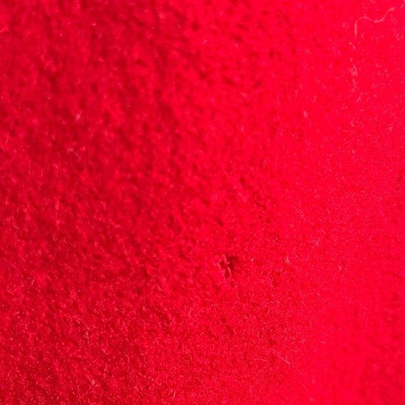 Rothschild Girls Wool Blend red Pea Coat with black details size 10 - Picture 7 of 8